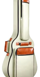 Acoustic Guitar Gig Bag, padded, waterproof white