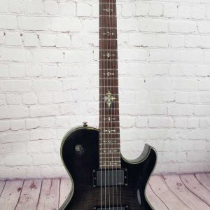 2010 Schecter Damien Solo Elite, EMG Active Pickups, Trans Black