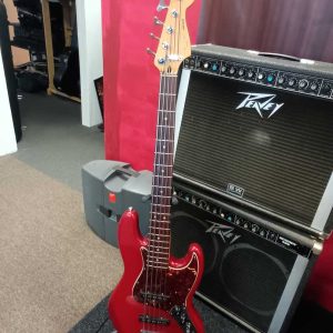 2006 Deluxe Active Fender Jazz Bass V (5 String ), MIM, Candy Apple Red